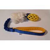 Preťahovadlo s ovčou kožušinou a JW rugby ,,BLUE & YELLOW"