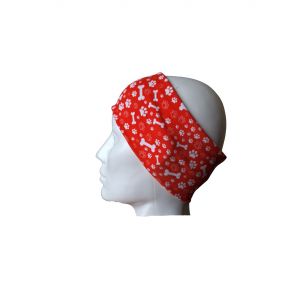 Čelenka bones & paws red